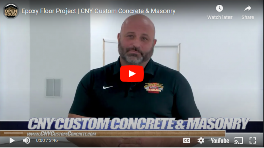 Epoxy Floor Project With CNY Custom Concrete & Masonry
