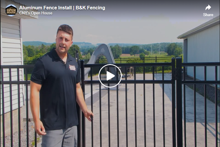 B&K aluminum fence