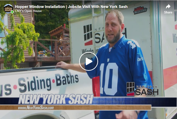 Hopper Window Install With New York Sash